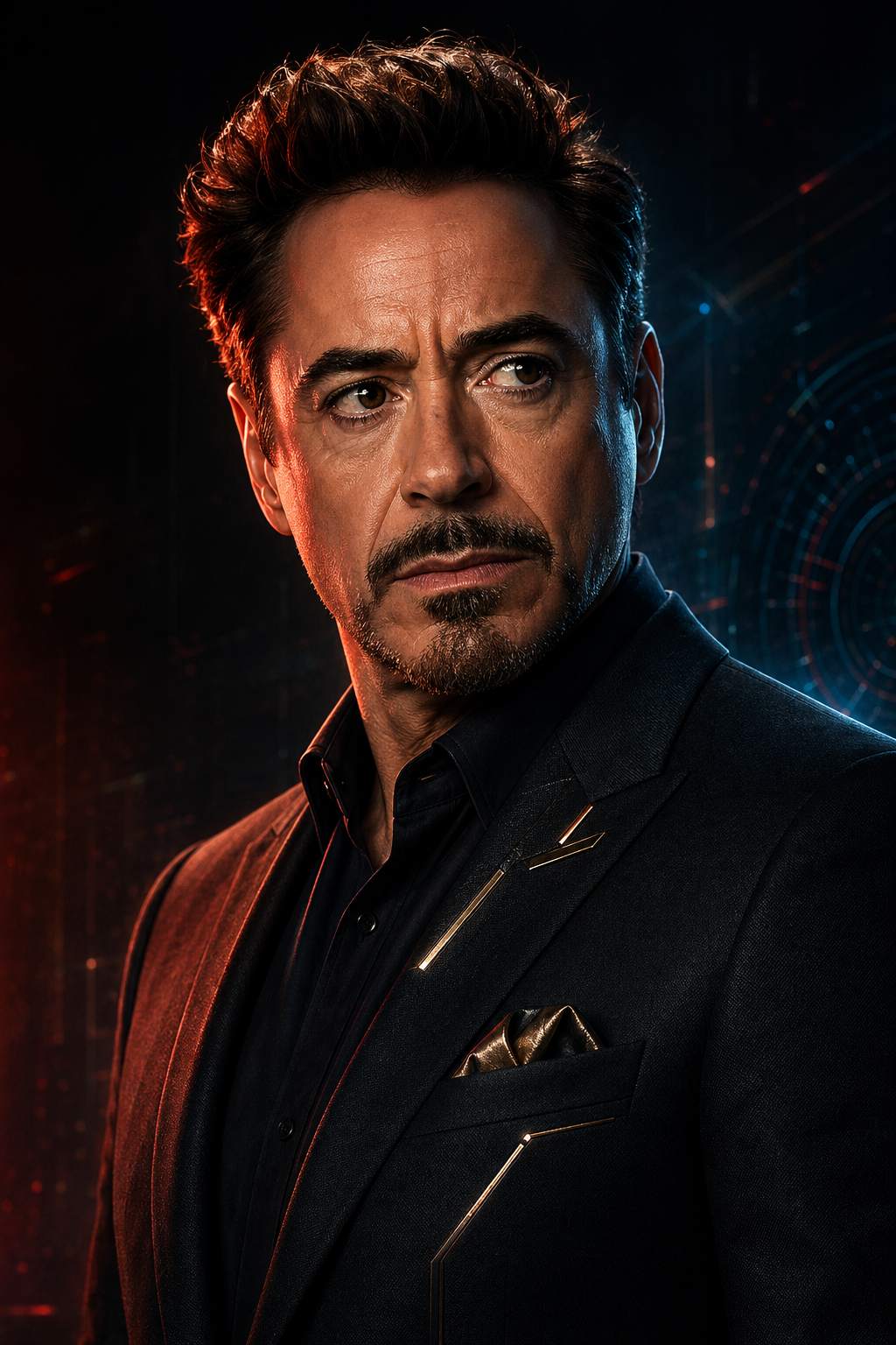 小罗伯特·唐尼风格人物肖像